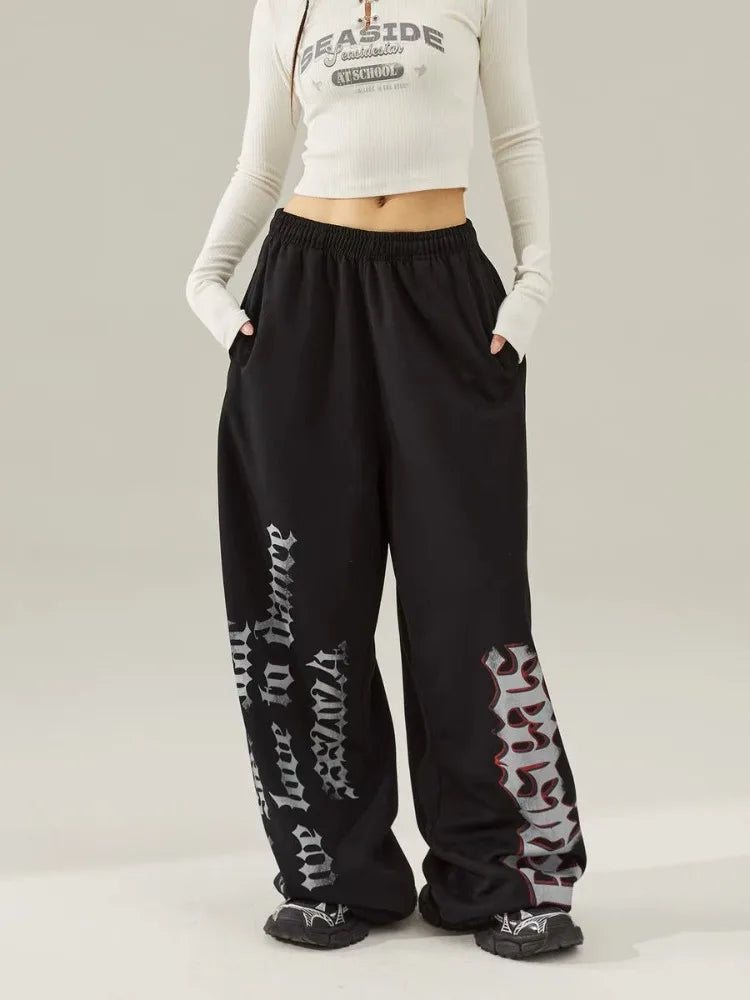 Vintage Y2k Baggy Joggers Sweatpants Woman Oversized Harajuku Streetwear
