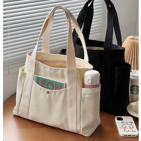 Tote Bags for Work Commuting Carrying Bag College Style Student Outfit Book