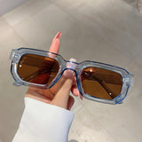 Vintage Rectangle Frame Sunglasses Fashion Retro Sun Glasses Luxury UV400 Shades Eyewear