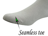 Men's Bamboo Diabetic Ankle Socks with Seamless Toe and Non-Binding