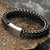 Stainless Steel Chain Men Bracelet Punk Hand Accessories Magnetic Clasp Vintage Wristband