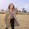 2024 Spring Autumn Teen Girls Long Trench Coats