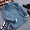 Autumn Winter Big Kids Long-Sleeve Warm Turtleneck Sweater