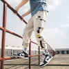 Men Hip Hop Multi-Pocket Joggers Pants