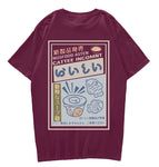 Cool Streetwear Tee: Japanese Kanji Noodles for Trip Vibes