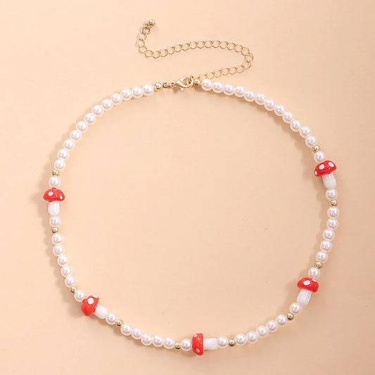 Chic Imitation Pearl Jewelry for Her - 40cm Beaded Necklace