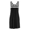 Striped Summer Dress Loose Sleeveless Fashion Women
