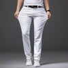Men White Jeans Fashion Style Slim Fit Soft Trousers