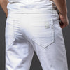 Men White Jeans Fashion Style Slim Fit Soft Trousers