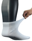 Men's Bamboo Diabetic Ankle Socks with Seamless Toe and Non-Binding