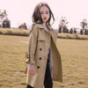 2024 Spring Autumn Teen Girls Long Trench Coats