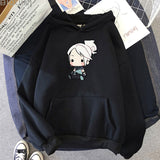 Women's Streetwear Valorant Anime Hoodie Jett Oversized Sweater with Cartoon Print