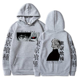 Tokyo Ghoul Anime Hoodie Pullovers Embrace Ken Kaneki's Style with Graphic Printed Tops Casual Hip Hop Streetwear