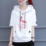 Women T-shirt Casual Sports Short-sleeved Cotton Summer Korean Version Loose