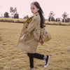 2024 Spring Autumn Teen Girls Long Trench Coats