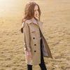 2024 Spring Autumn Teen Girls Long Trench Coats