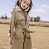 2024 Spring Autumn Teen Girls Long Trench Coats