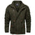 Thicken Fleece Lined Coats Men's Tactical Hooded Jacket Winter Warm Coat Outdoor Cargo Outwear Windbreaker Parka Man