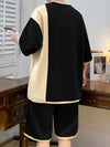 Trendy Men's Summer Short Sleeve Casual Sports Suit