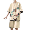 Trendy Summer Short Sleeve Youth Casual Sports Suit
