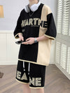 Trendy Men's Summer Short Sleeve Casual Sports Suit