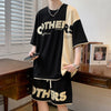 Waffle Ice Summer American Short Sleeve Sports Set