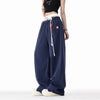 Blue High Waisted Loose Sweatpants Women Harajuku