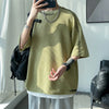 Men Summer Quality T Shirts Manual Suture Harajuku Casual Tshirt
