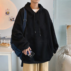 Men's Solid Color Pocket Hoodies