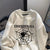 American Street Hip Hop Loose Personalized Spider Essenderova Print Round Neck Sweater