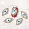 Glitter Diamond Alloy Devils Eye Nail Art Charms Blue Halloween Diy