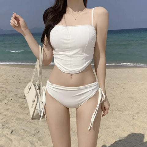 2023 Summer 2-Piece Bikini Set Sexy Korea Multi-Color Swimwear