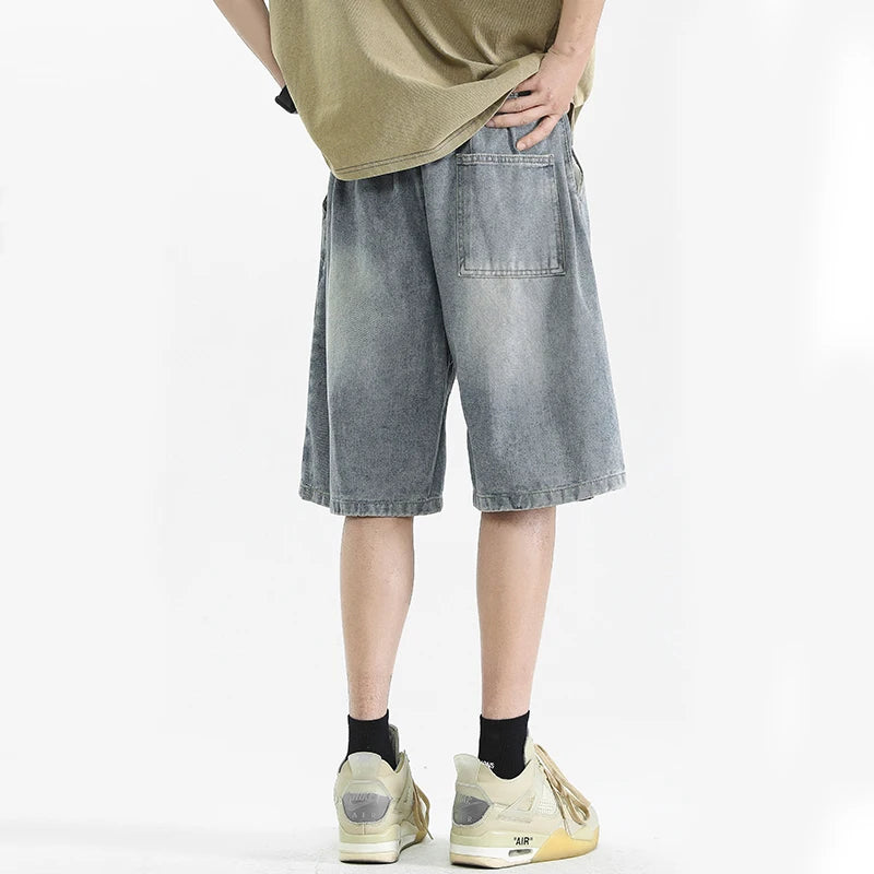 Stylish and Versatile: Men's Casual Loose Denim Shorts for Comfort and Style