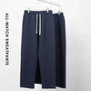 Men's Loose Straight Pants Diagonal Stripes Elastic