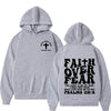 Faith Over Fear Christian Hoodie Bible Verse