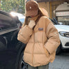 Patchwork Corduroy Parka Women’s Warm