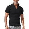 new heavy industry complex trend versatile daily heavy polo shirt turning V -neck