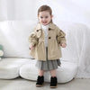 Classic England Style Windbreaker Jacket With Adjustable Waist For