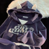 Women Sweater Cat Ear Fashion Loose Sweatshirt y2k Gothic Kawaii