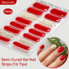 Gradient Auroras Semi Cured Gel Nail Strips Sparkly Shinning DIY Gel Polish