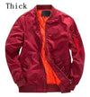 Pilot Bomber Jacket Men's Autumn Winter Thickened
