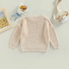 Toddler Baby Round Neck Sweaters Long Sleeve
