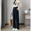 Baggy High Waist Wide Leg Solid Color Trousers