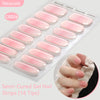 Gradient Auroras Semi Cured Gel Nail Strips Sparkly Shinning DIY Gel Polish