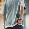 Maden Casual Cool Short-sleeved Patchwork Pocket T-shirt with Breathable
