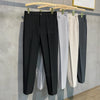 2024 Spring Summer Men's Casual Pants Suit Pant Slim Fit Work Elastic