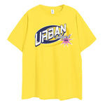 Men's Urban Angle Printed T Shirt Y2k Graphic Tops Streetwear