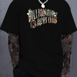 Casual Mens Cotton Top Large Size Short Sleeve Summer