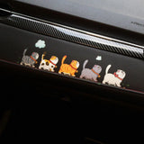 Climbing Cats Car Sticker Funny Animal Styling Waterproof Stickers Decoration Car