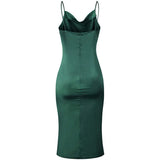 Fashion Green Party Sexy Evening Dress Backless Vestido 21796